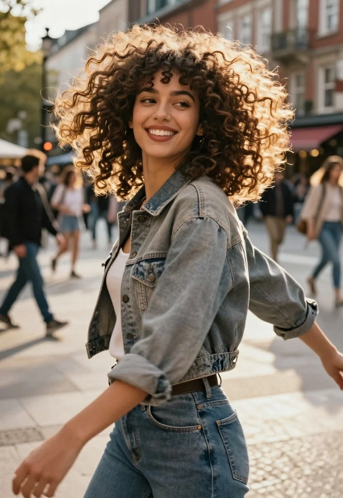 16 Curly Short Hair Ideas: Fresh Bouncy Looks - 3. Curly Shag for a Trendy Touch 1