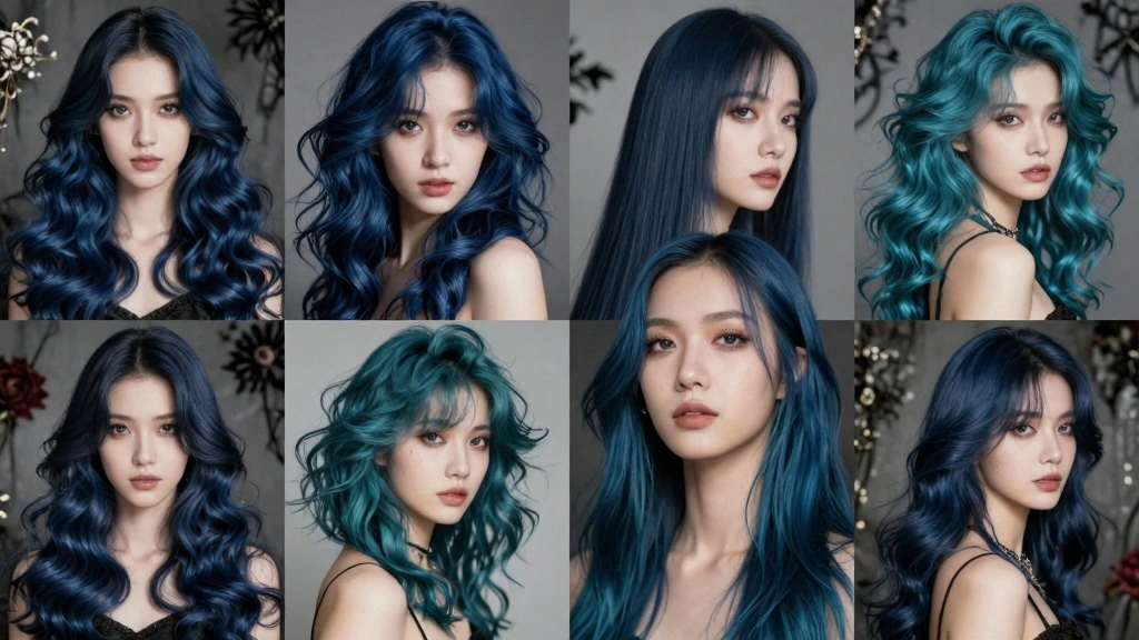 16 Dark Blue Hair Ideas for Moody Statement Looks