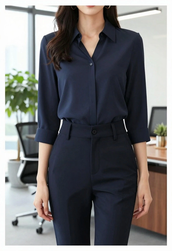 16 Formal Pants Outfit Ideas For Women - 9. Feminine Touch with High-Waisted Pants 1