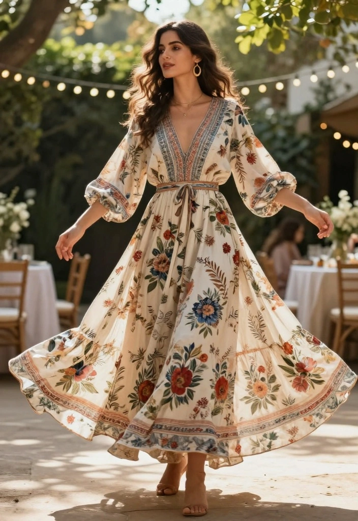 16 Freshers Party Western Outfit Ideas For Women - 1. Bohemian Maxi Dress 1