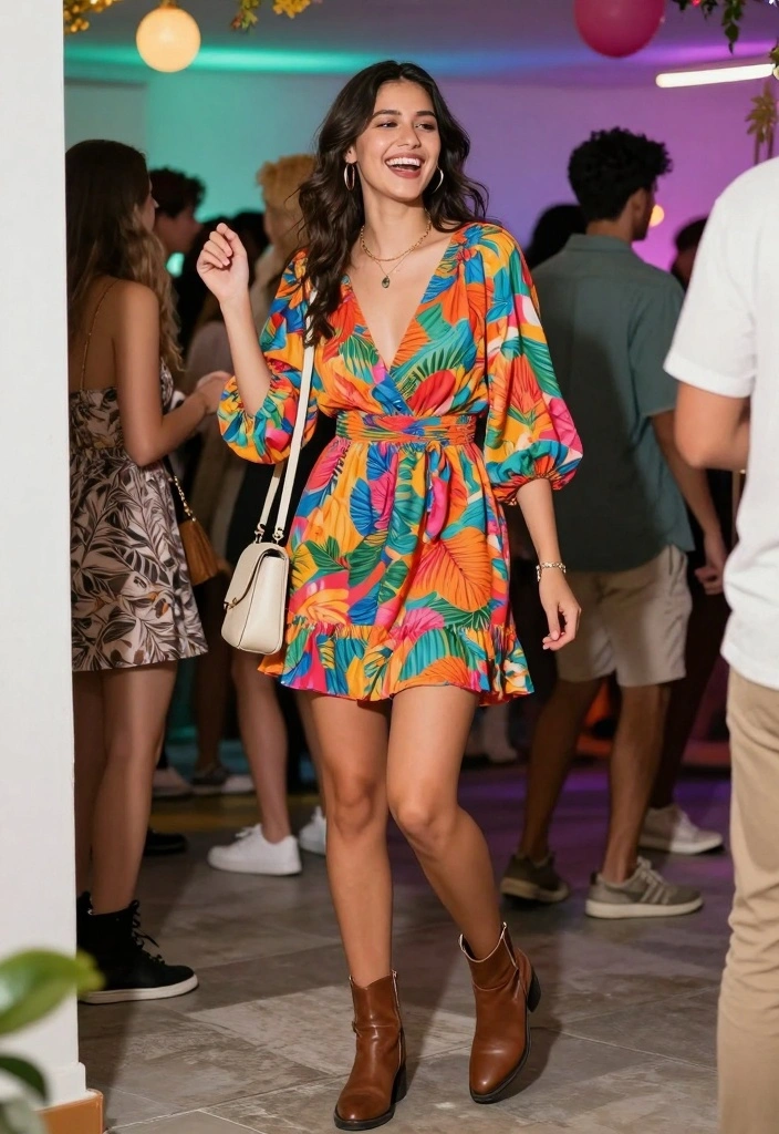 16 Freshers Party Western Outfit Ideas For Women - 6. Eco-Friendly Mini Dress 1