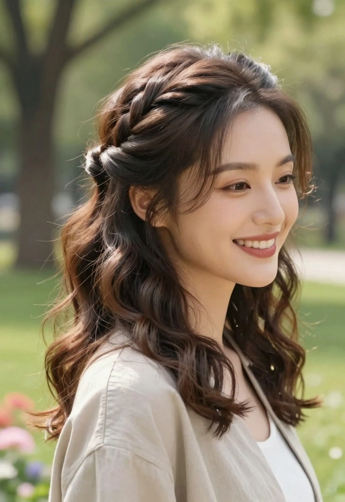 16 Glamorous 1920s Hair Ideas: Vintage Waves for the Modern Diva - 15. The Twisted Half-Updo 1