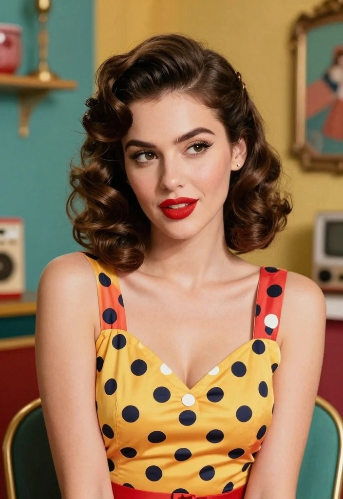 16 Glamorous 1920s Hair Ideas: Vintage Waves for the Modern Diva - 16. The Vintage Pin-Up 1