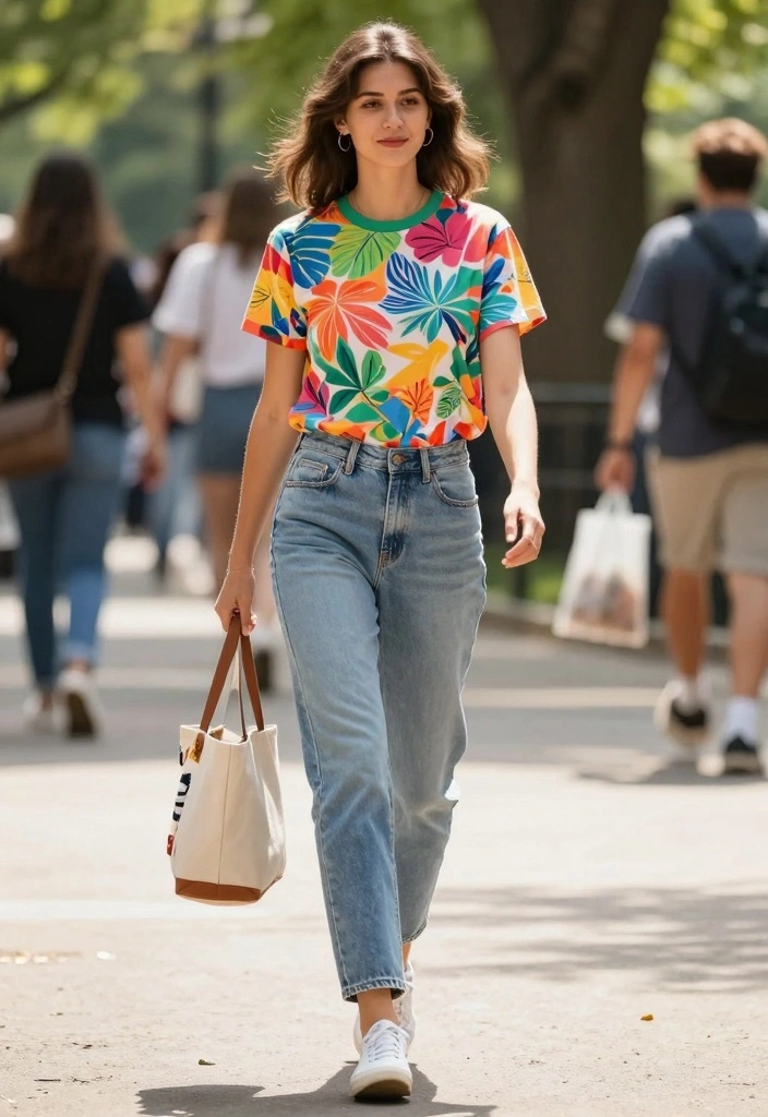 16 Hijab Friendly Jeans Outfit Ideas For Women - 6. Boyfriend Jeans with a Relaxed T-shirt 1