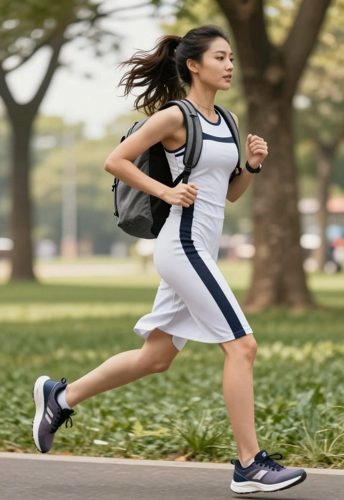 16 Midi Dress Outfit Ideas For Any Occasion - 10. Sporty Style with a Midi Dress 1