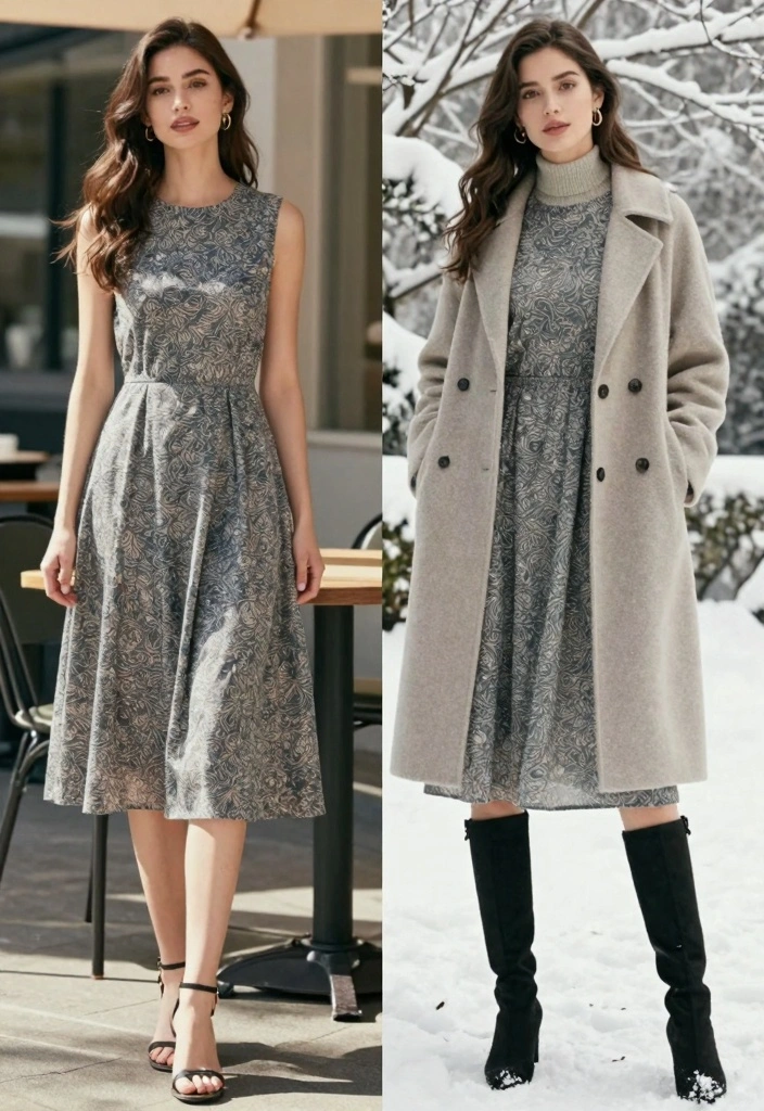 16 Midi Dress Outfit Ideas For Any Occasion - 13. Multi-Seasonal Midi Dress 1