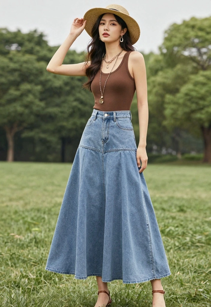 16 Nineties Jeans Outfit Ideas For Women - 12. Layered Skirts 1