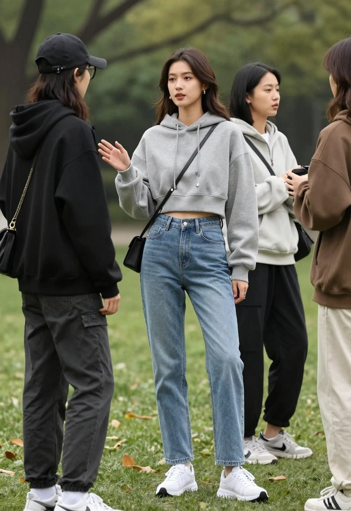 16 Nineties Jeans Outfit Ideas For Women - 4. Sporty Chic 1