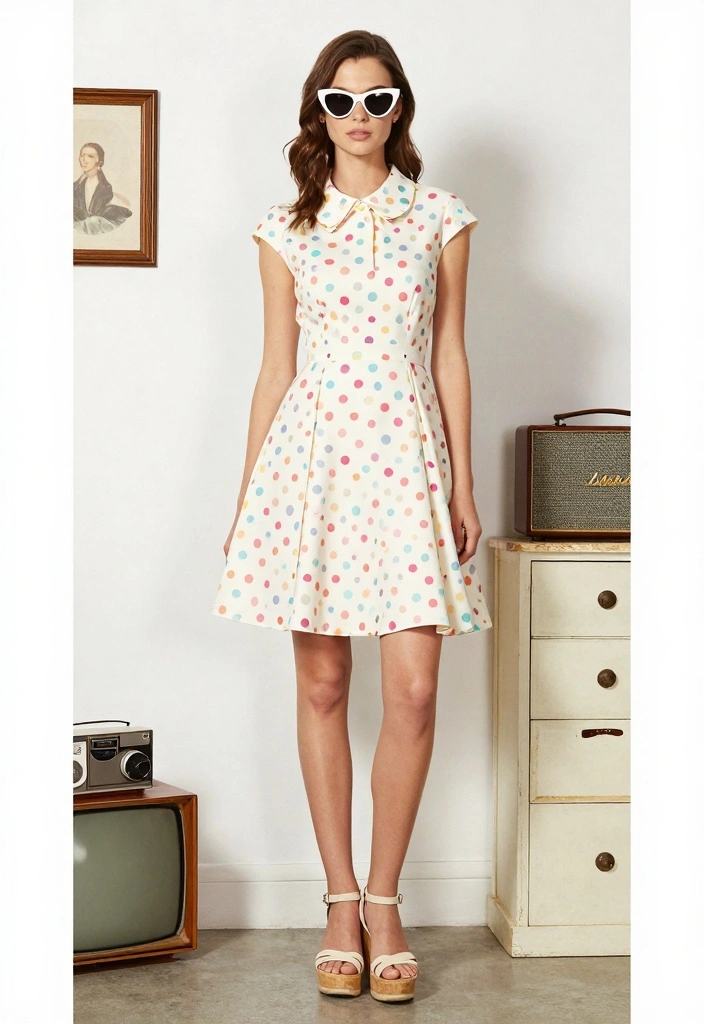 16 Short Dress Outfit Ideas For Easy Styling - 6. Vintage-inspired Dress with Retro Accessories 1