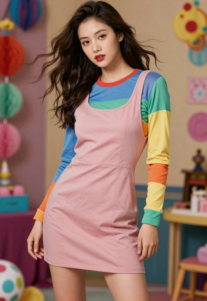 16 Two Thousands Party Outfit Ideas For Women - 12. Layering with Long-Sleeve Tops 1