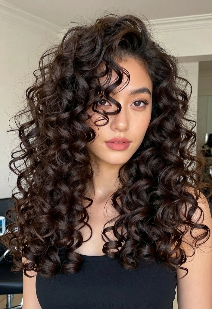 17 90s Layered Hair Ideas for Iconic Supermodel Vibes - 11. 90s Spiral Curls 1