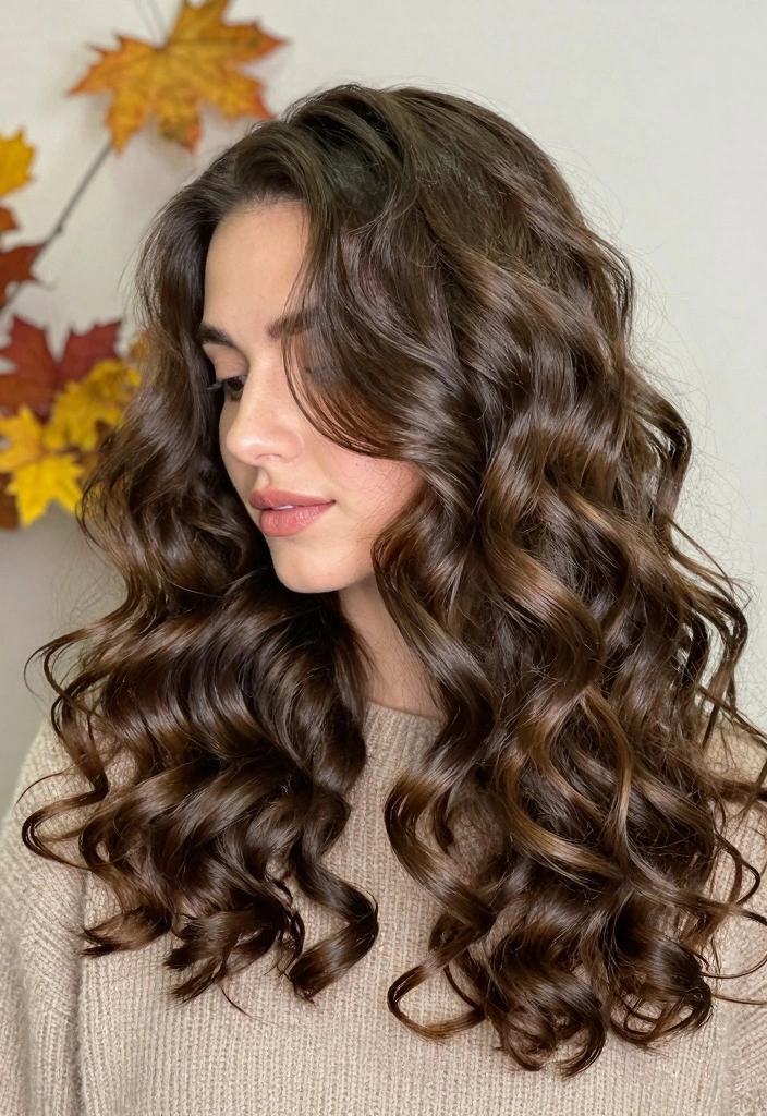 17 Autumn Brown Hair Ideas Rich Cozy Tones - 12. Glazed Dark Brown 1