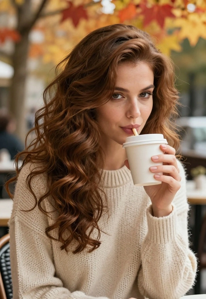 17 Autumn Brown Hair Ideas Rich Cozy Tones - 2. Warm Chestnut Waves 1