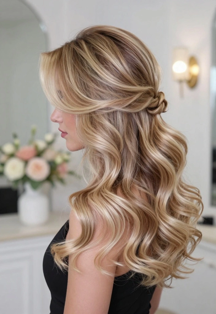 17 Blonde Balayage on Brown Hair Ideas: Natural Dimension - 17. Elegant Blonde Balayage 1
