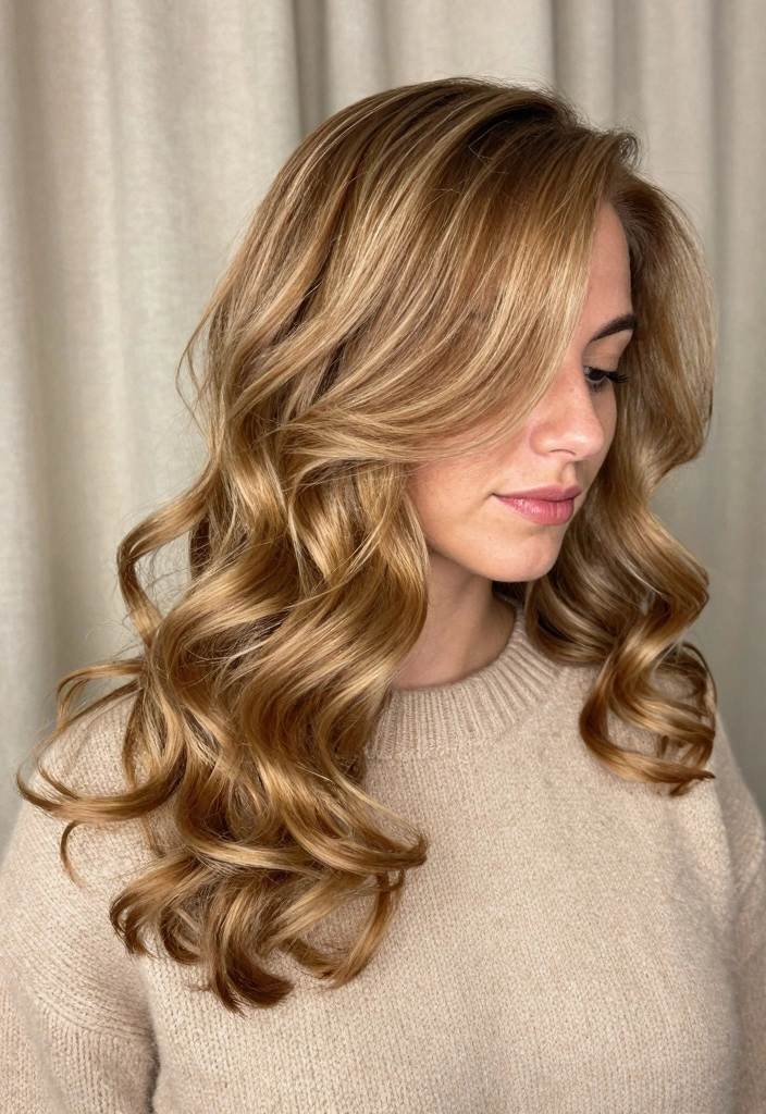 17 Blonde Balayage on Brown Hair Ideas: Natural Dimension - 4. Honey Blonde Balayage 1