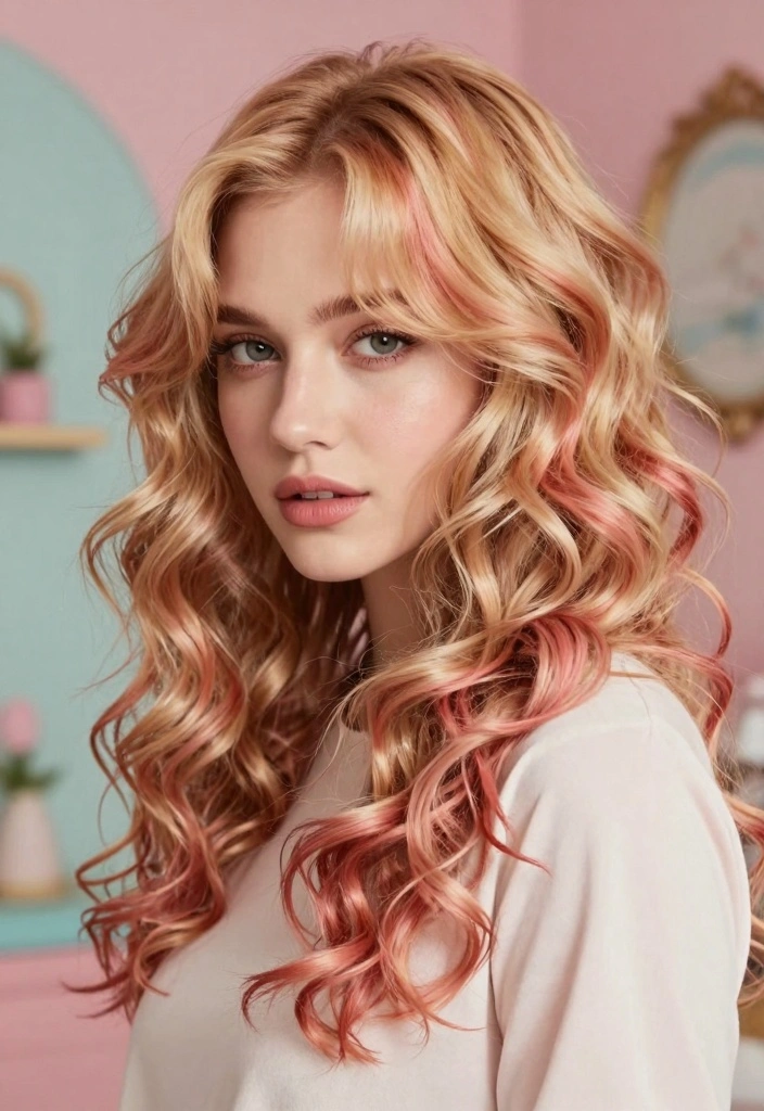 17 Blonde Balayage on Brown Hair Ideas: Natural Dimension - 5. Strawberry Blonde Balayage 1