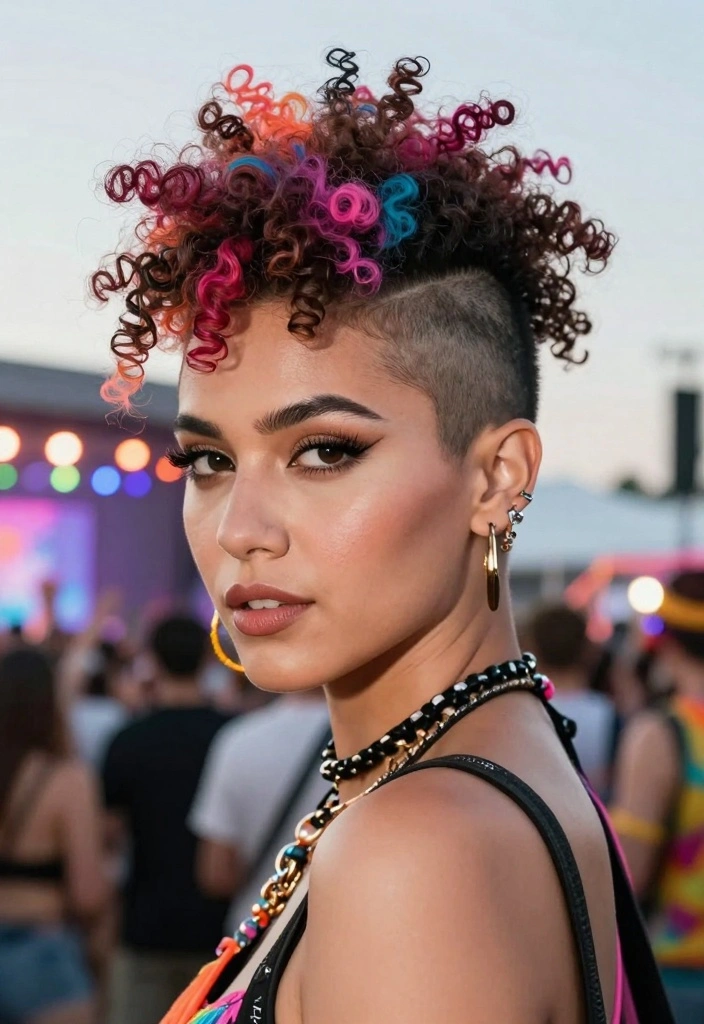 17 Blonde Hair Inspo Ideas You Will Love - 17. Funky Curly Mohawk 1