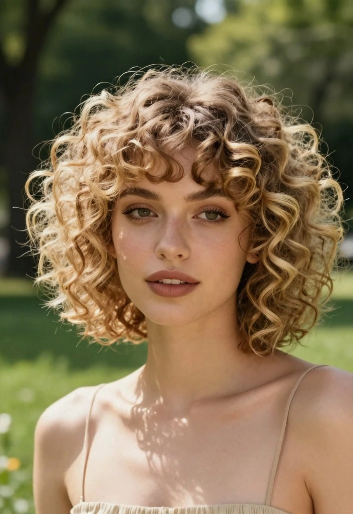 17 Blonde Hair Inspo Ideas You Will Love - 6. Curly Bob with Fringe 1