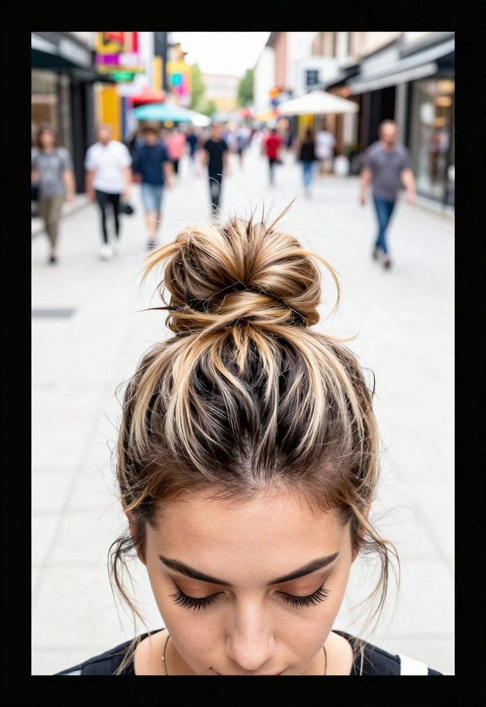 17 Blonde Highlights on Dark Hair Ideas: High Contrast Glow - 11. Rooted Blonde Highlights 1