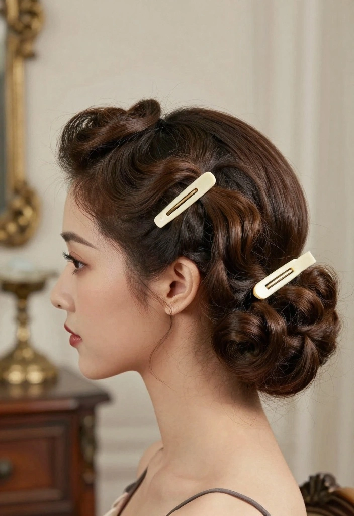 17 Bridesmaids Hairstyles Ideas Elegant and Timeless - 11. Vintage Roll 1