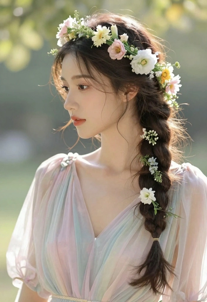 17 Bridesmaids Hairstyles Ideas Elegant and Timeless - 3. Braided Crown 1