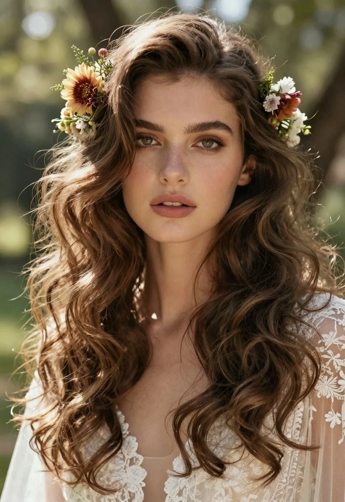 17 Bridesmaids Hairstyles Ideas Elegant and Timeless - 8. Loose Boho Waves 1