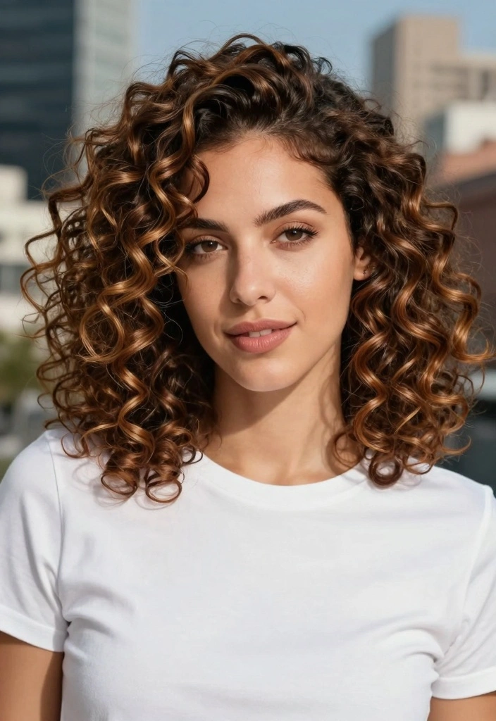 17 Caramel Blonde Hair Ideas for a Warm Luxe Finish - 12. Caramel Highlights with Natural Roots: A Breezy Style 1