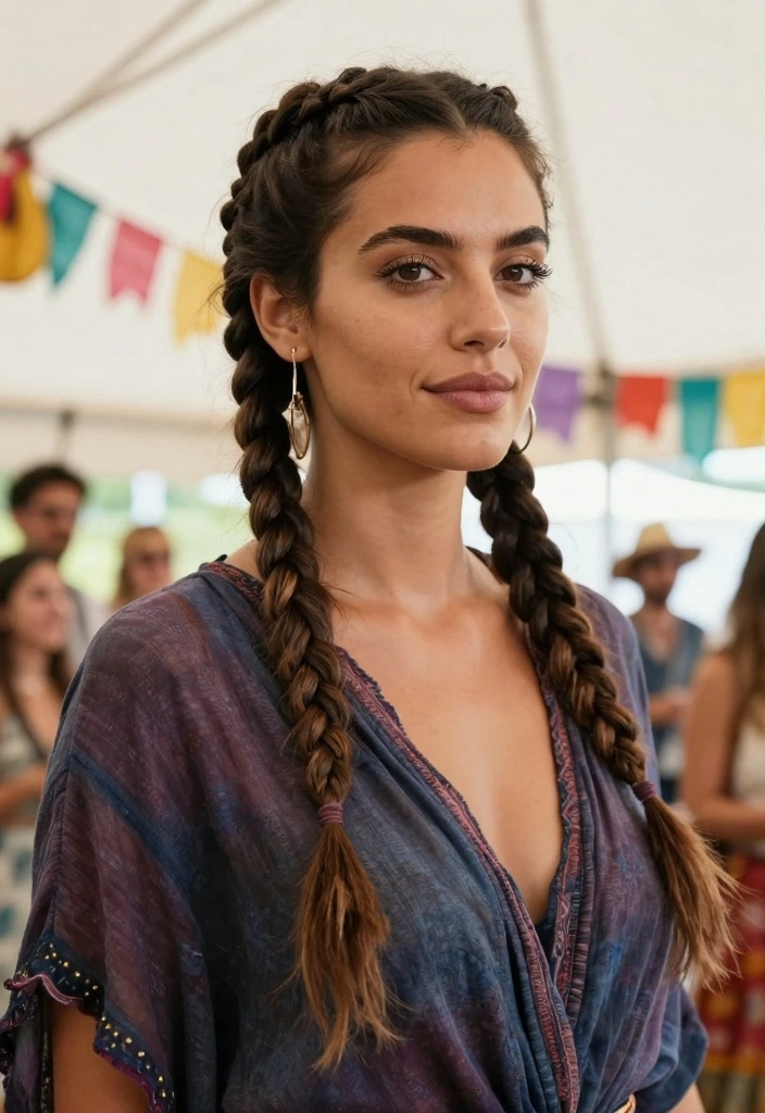 17 Cute Hairstyles for Short Hair Ideas Easy Chic - 16. Boho Braids 1