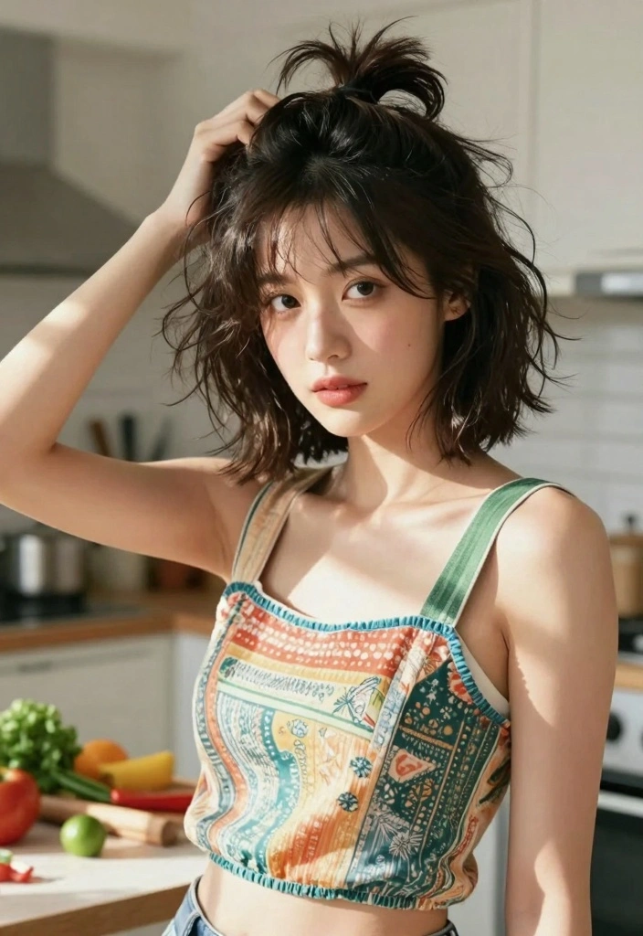 17 Cute Hairstyles for Short Hair Ideas Easy Chic - 2. Messy Bun with Short Layers 1