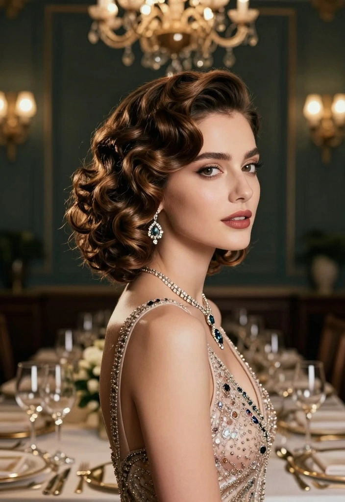 17 Cute Hairstyles for Short Hair Ideas Easy Chic - 7. Side-Swept Curls 1