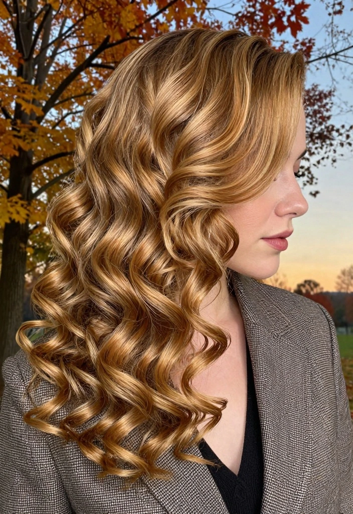 17 Deep Autumn Hair Color Ideas Rich Earthy Depth - 10. Golden Amber 1