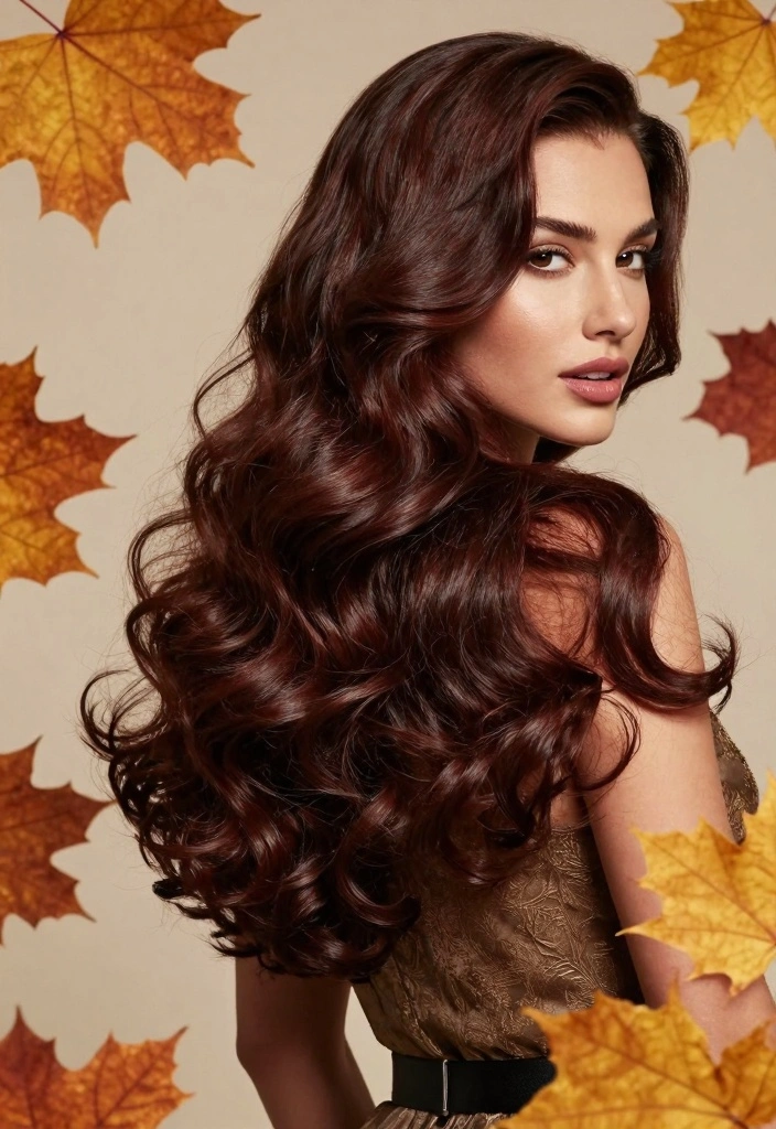 17 Deep Autumn Hair Color Ideas Rich Earthy Depth - 2. Deep Mahogany 1