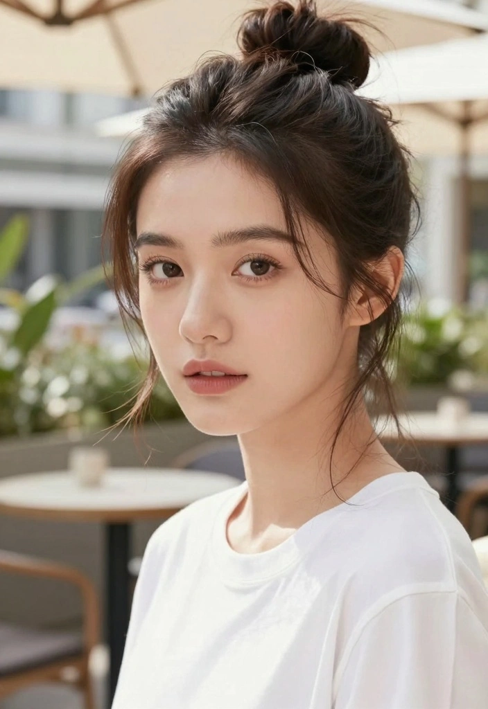 17 Iconic 1970 Hairstyles Ideas for Retro Volume - 12. The Messy Bun 1