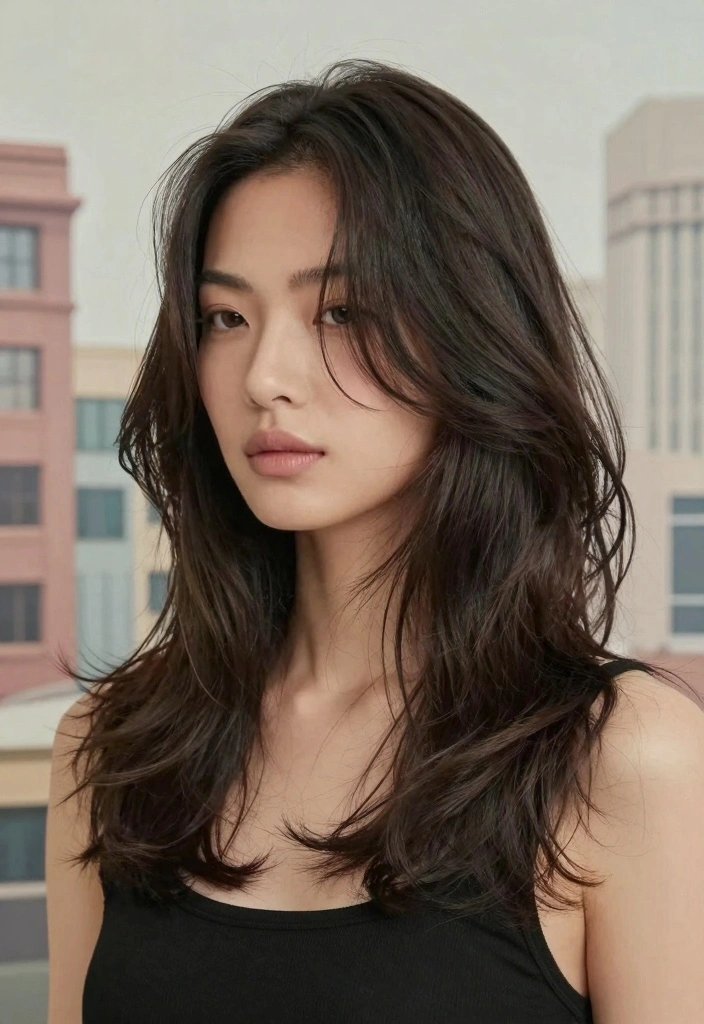 17 Iconic 1970 Hairstyles Ideas for Retro Volume - 16. The Textured Lob 1