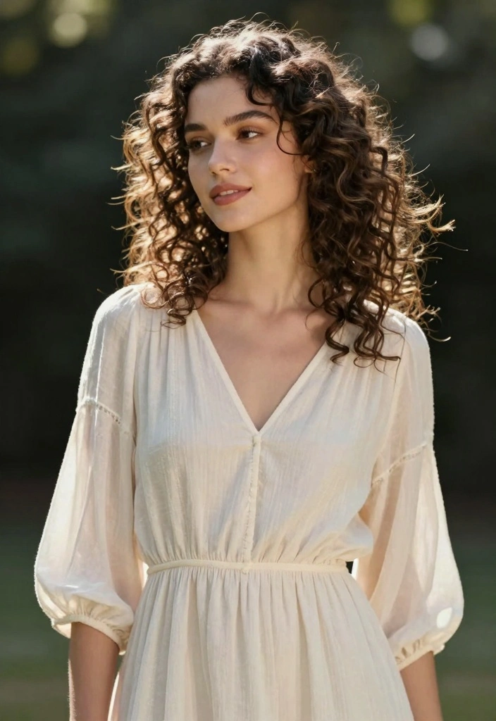 18 70s Layered Hair Ideas: Effortless Feathered Looks - 15. Soft Curly Layers 1