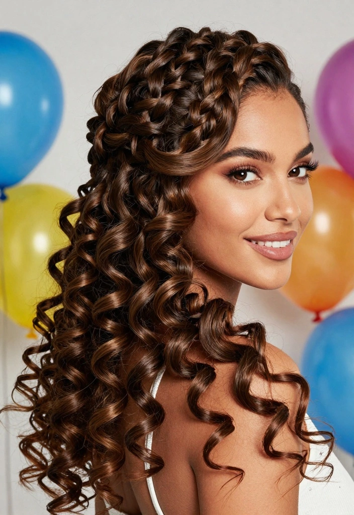 18 Black Girls Hairstyles Ideas Stylish Protective Looks - 14. Braids with Curls 1