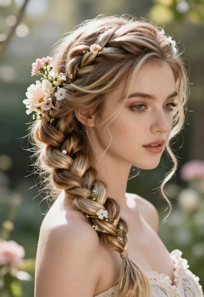 18 Blonde Hair Ideas Fresh Trendy Looks for Curly Textures - 11. Twisted Halo Braid with Blonde Highlights 1