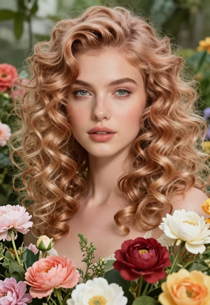 18 Blonde Hair Ideas Fresh Trendy Looks for Curly Textures - 8. Soft Strawberry Blonde 1