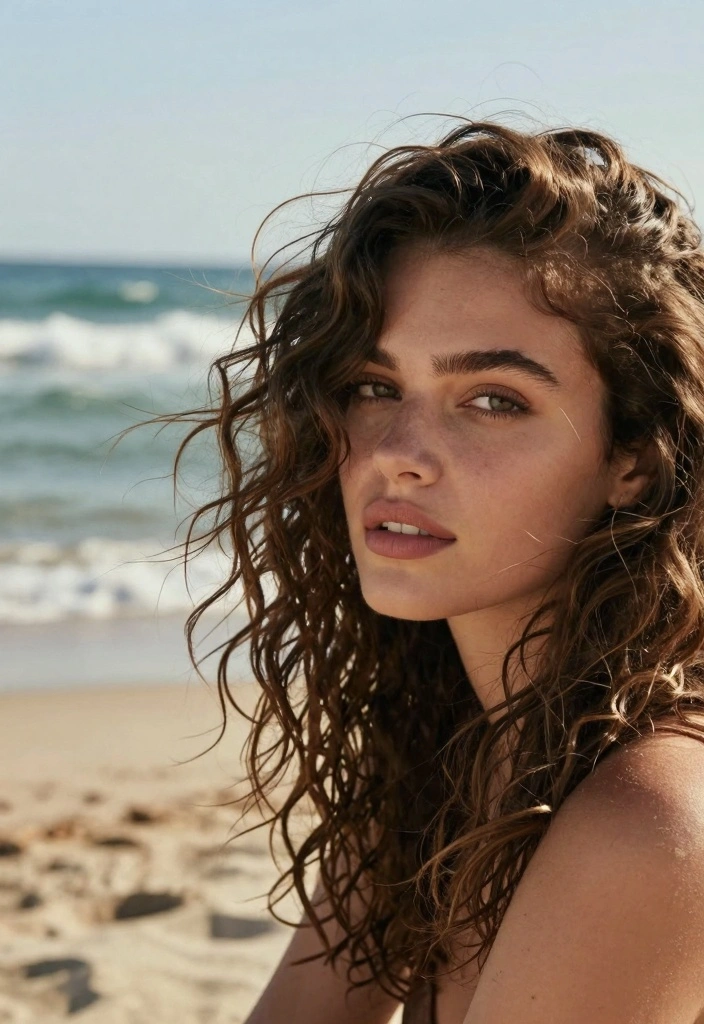18 Bombshell Hair Ideas for Big Volume Glam - 13. tousled beachy waves 1