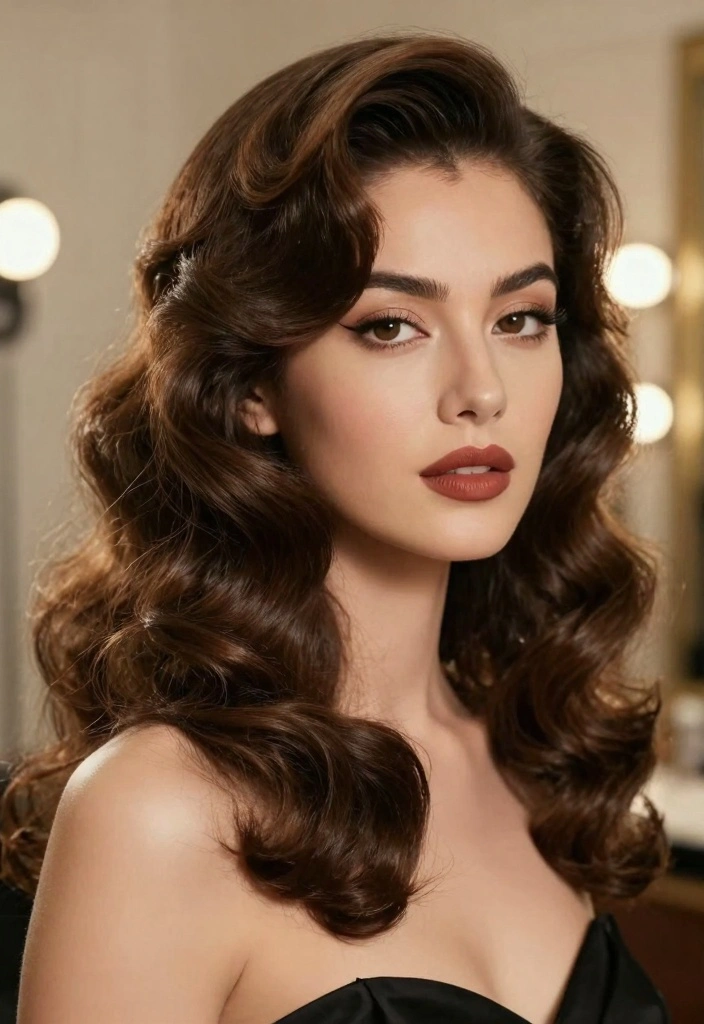 18 Bombshell Hair Ideas for Big Volume Glam - 18. Retro Bouffant Curls 1