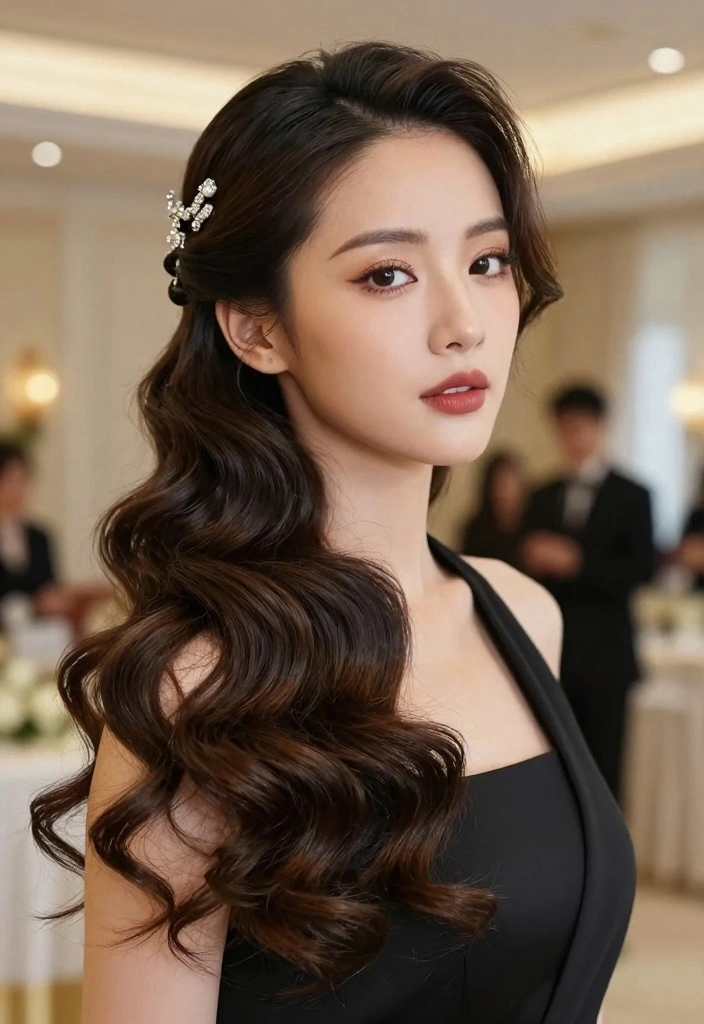 18 Bombshell Hair Ideas for Big Volume Glam - 3. Glamorous Side Ponytail 1