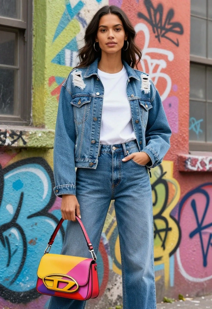 10 Diesel Bag Outfit Concepts That Let the Bag Be the Statement - 1. Casual Chic with Denim 1