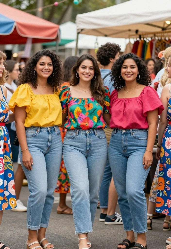 12 Light Blue Jeans Outfit Suggestions for Women That Work Dressed Up or for Weekends - 12. Bold and Bright 1