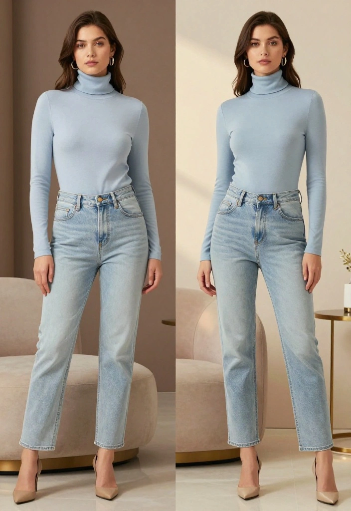 12 Light Blue Jeans Outfit Suggestions for Women That Work Dressed Up or for Weekends - 9. Minimalist Sophistication 1