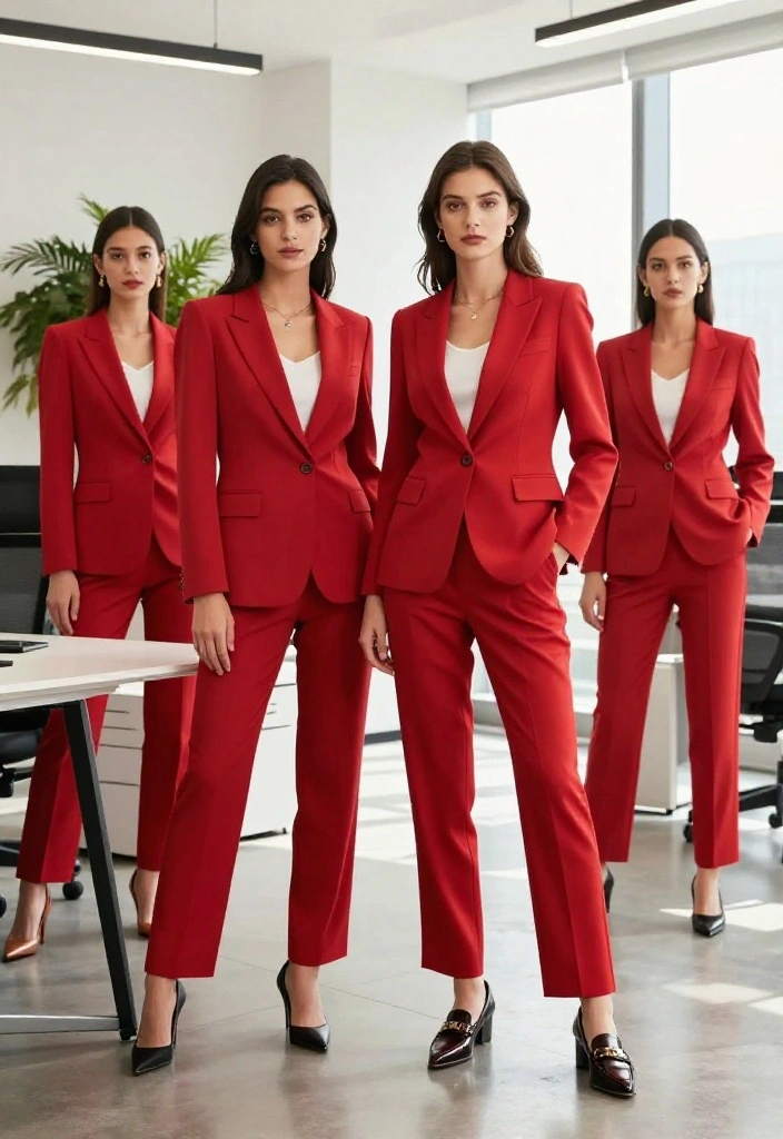 12 Red Jumpsuit Outfit Suggestions for Women That Flatter Every Body Type - 4. Office Chic 1