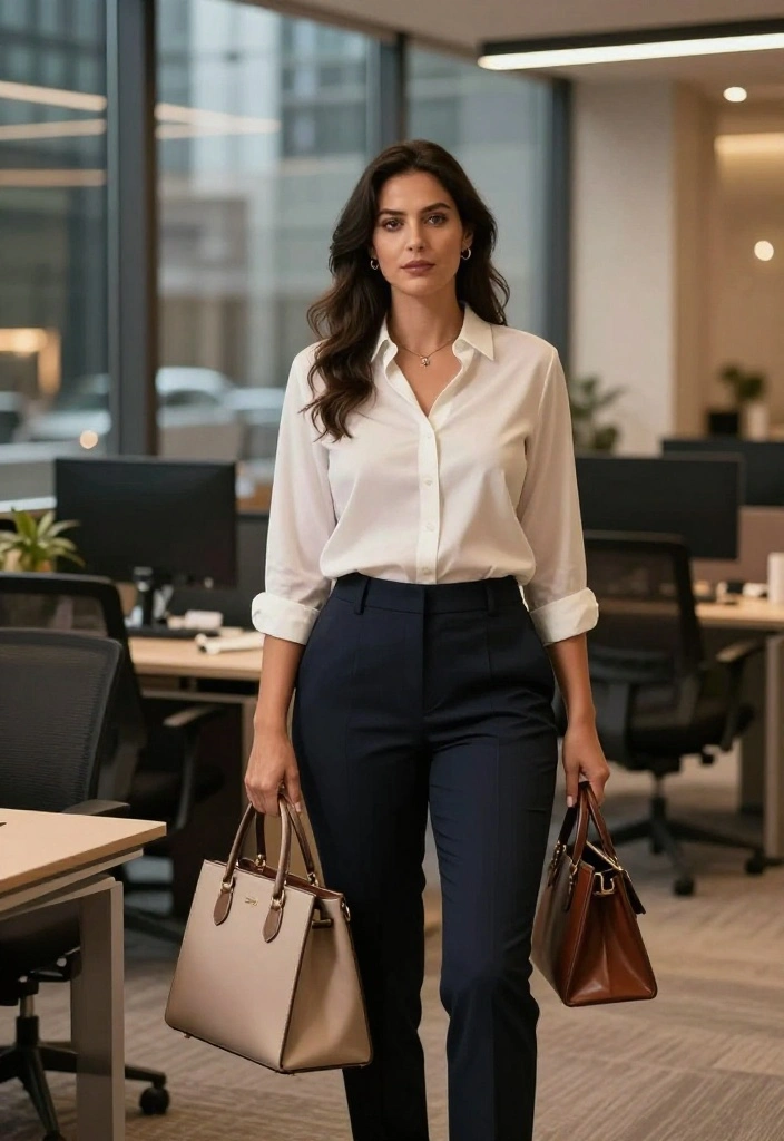 12 Tote Bag Outfit Inspirations for Women That Hold Everything You Need - 4. Office to Evening Transition 1