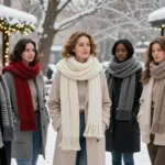 12 Winter Scarf Outfit Inspirations for Women That Add Warmth