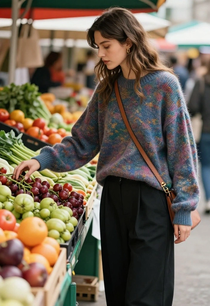 14 Baggy Black Trousers Outfit Ideas That Still Look Polished - 1. Effortless Weekend Vibes 1