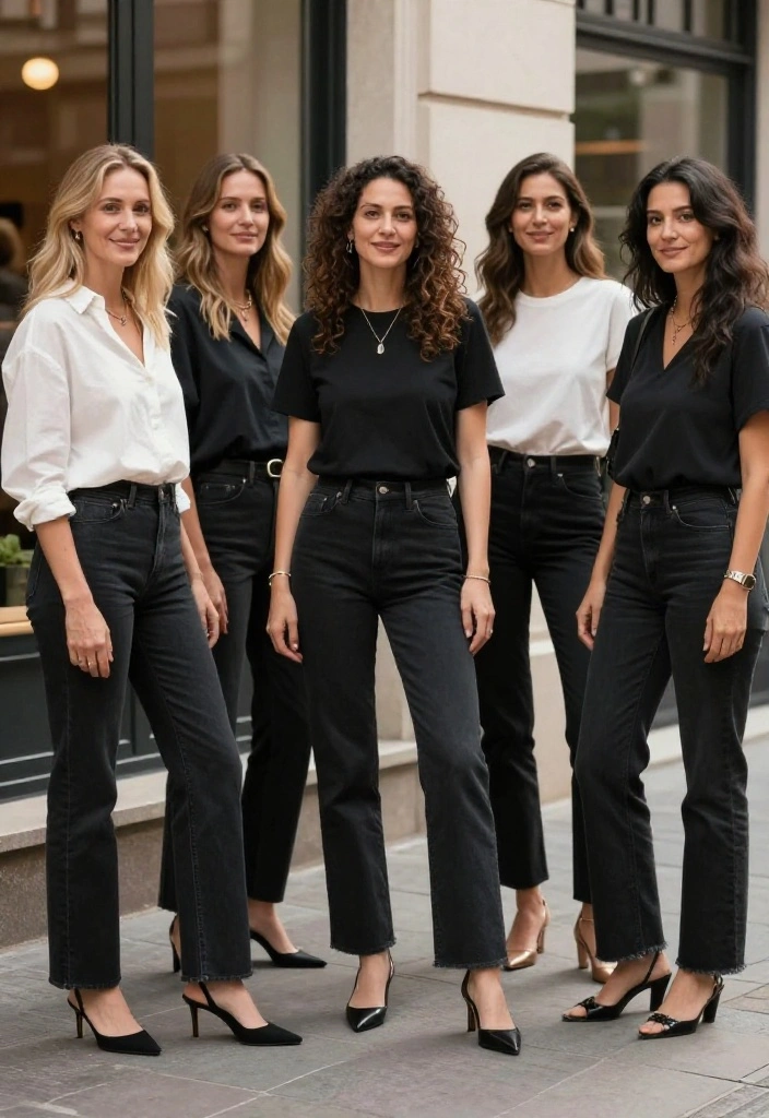 14 Black Straight Leg Denim Outfit Ideas for Women Over 30 - Conclusion 1