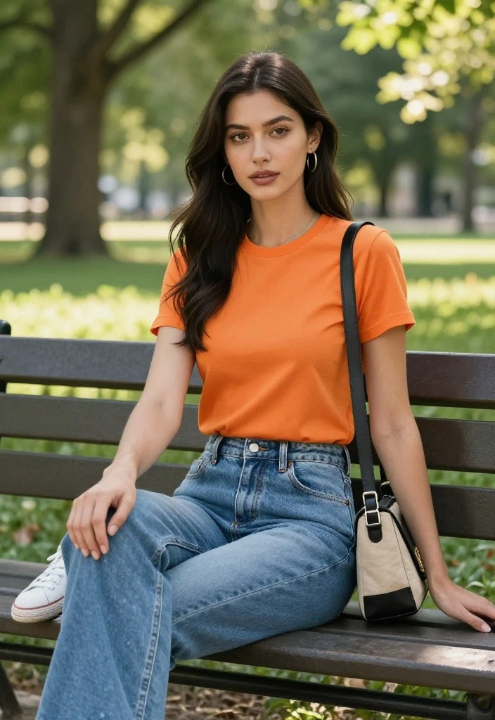 14 Casual Outfit Suggestions for Women That Take 5 Minutes - 1. The Classic Jean and Tee Combo 1